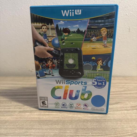 Wii Sports Club (Nintendo Wii U 2014) Video Game Interactive CIB Tested Works